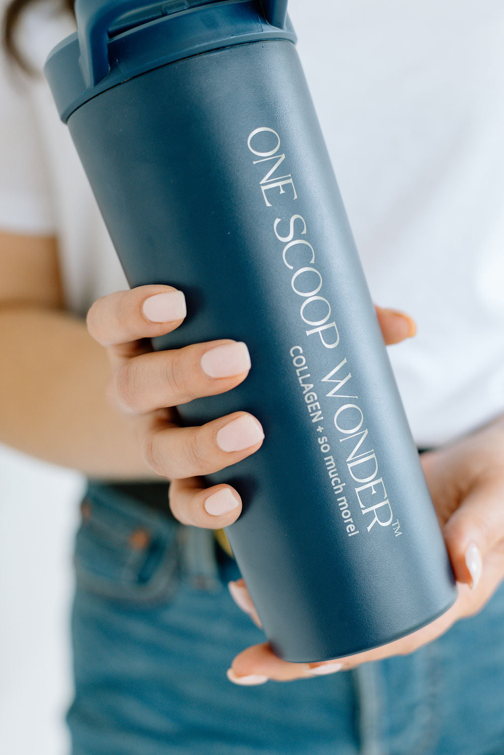 Stainless Steel Shaker - Navy