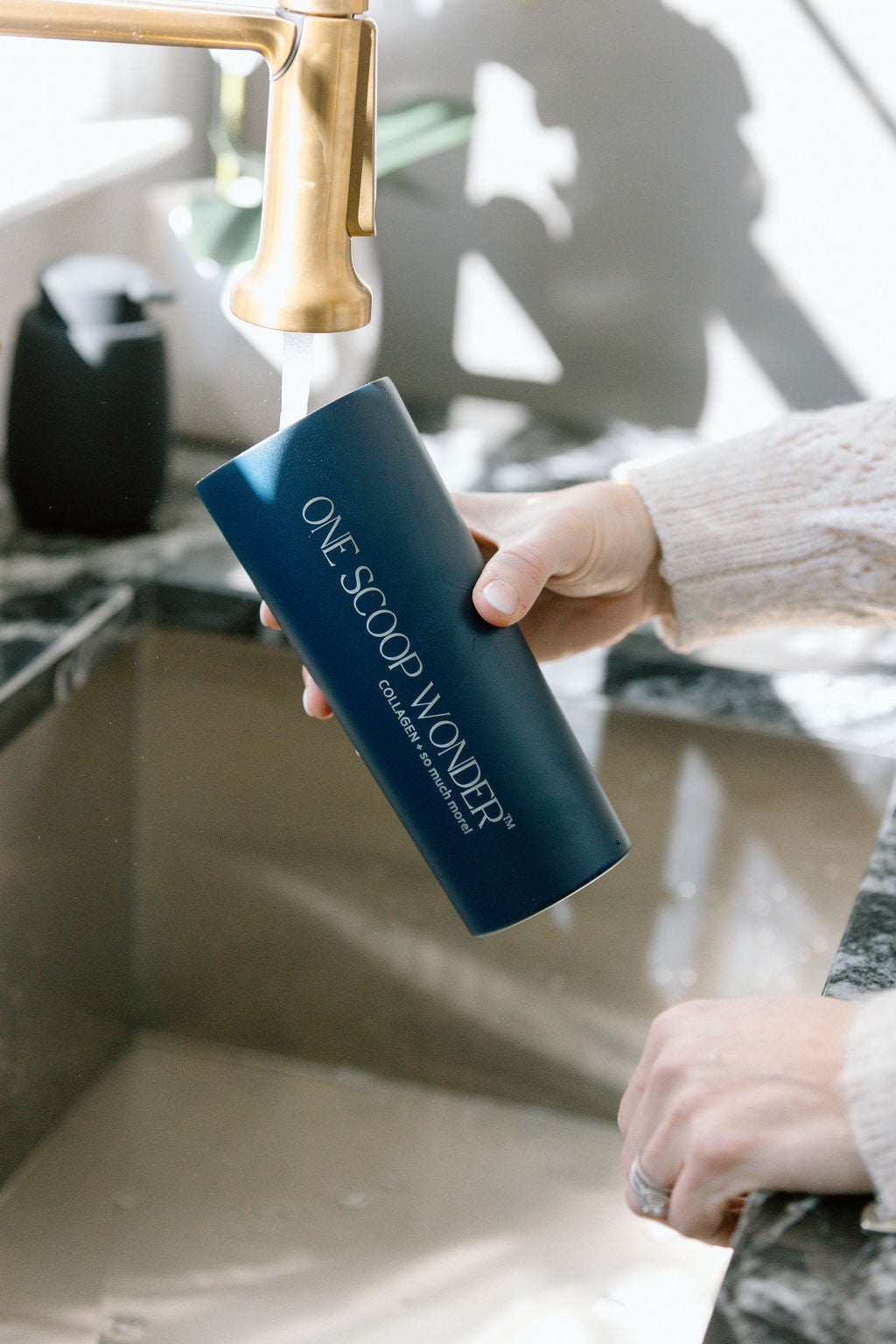 Stainless Steel Shaker - Navy