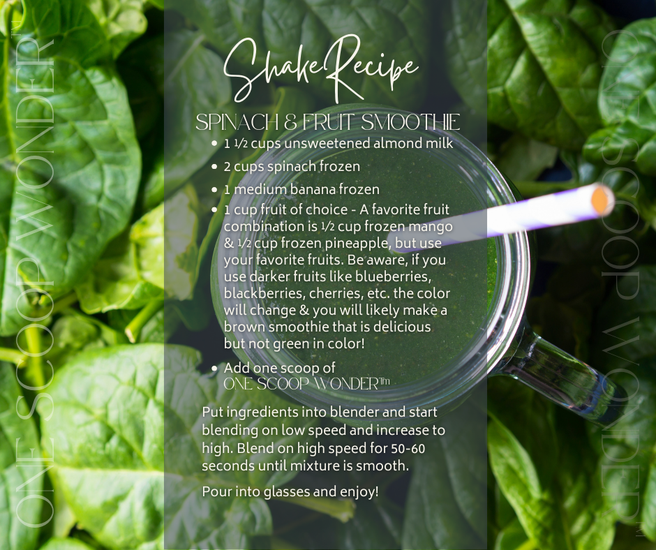 SPINACH & FRUIT SMOOTHIE