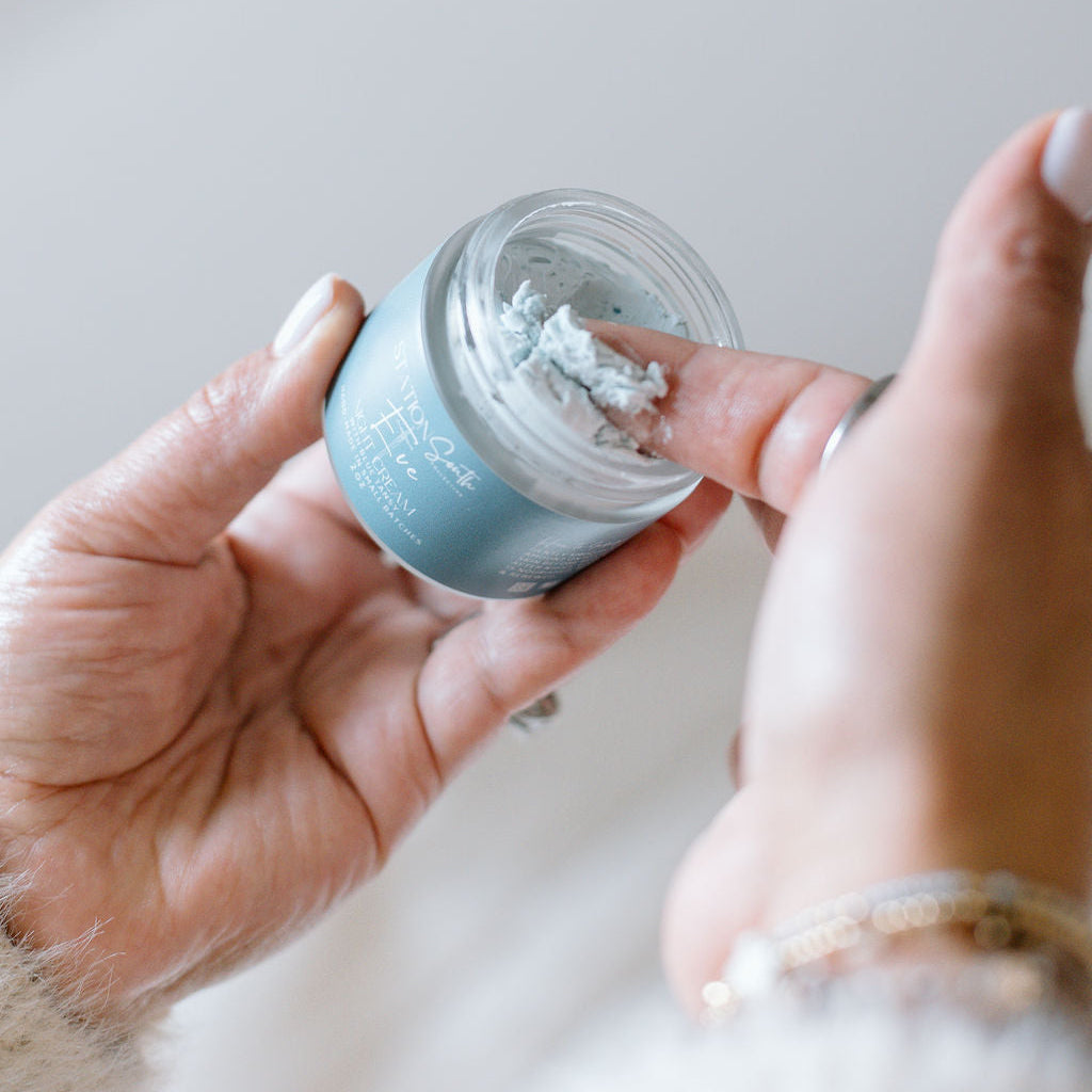 All Natural Skincare,
Station South Collective
Hand-Made in small batches
with Blue Tansy
Beef Tallow
Shea Butters